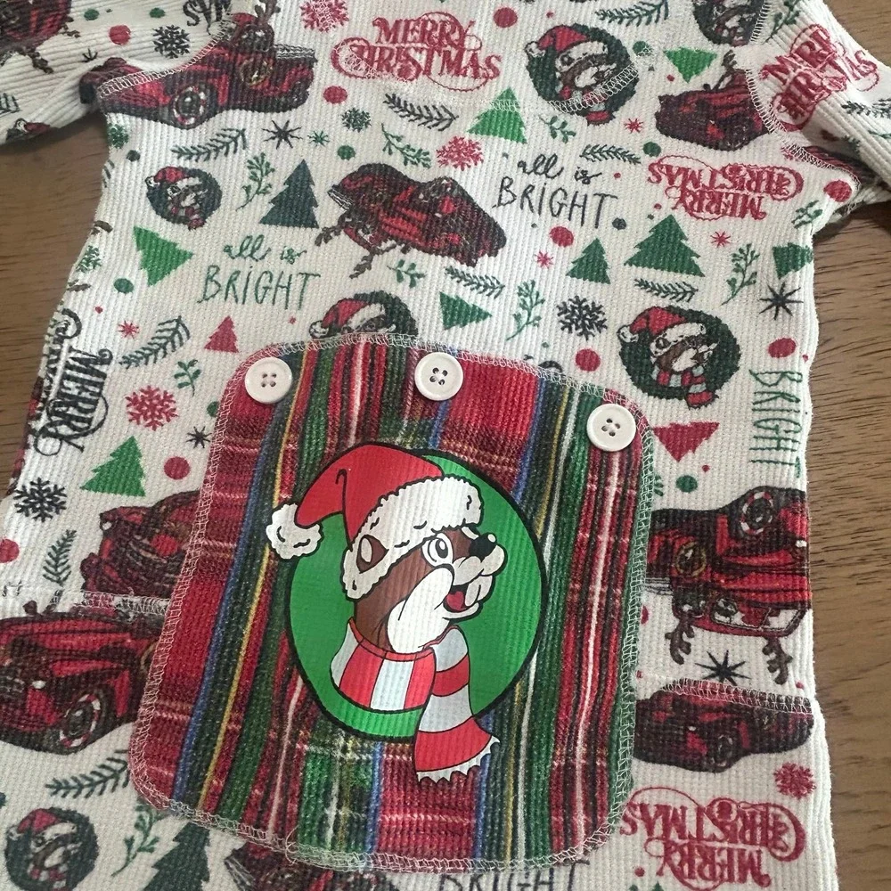 Buc-ees Toddler Christmas Holiday Pajamas Zippy 2T